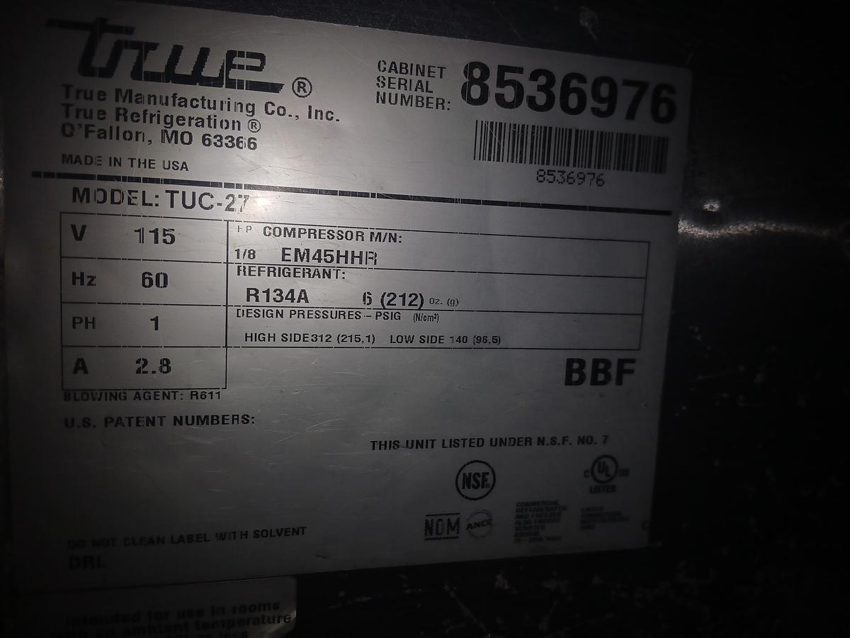 Used True Brand Fridge