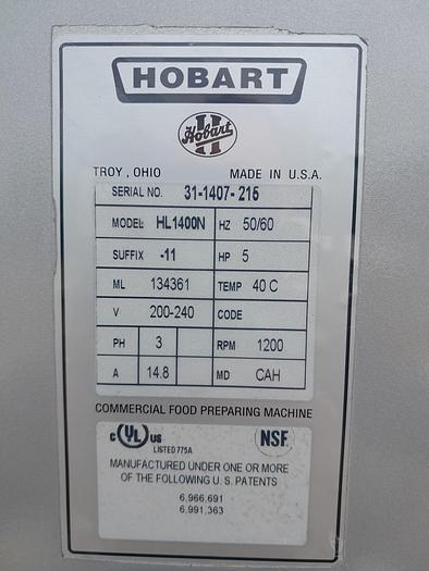 Refurbished Hobart® HL1400N LEGACY PLANITARY MIXER