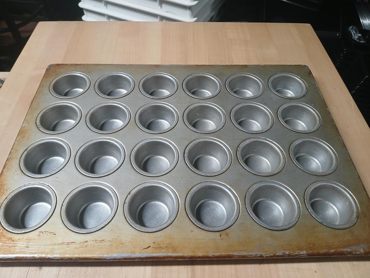 Used Half sheet mini muffin pan