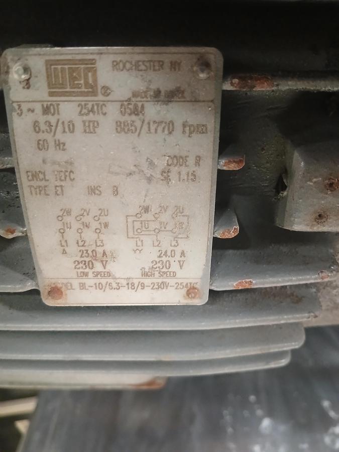 Used WEG industrial dual‑speed 3‑phase electric motor 