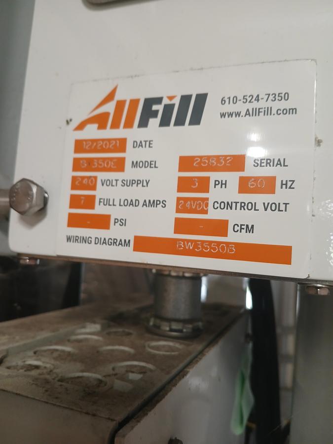 Used All‑Fill B‑350E Auger Filler