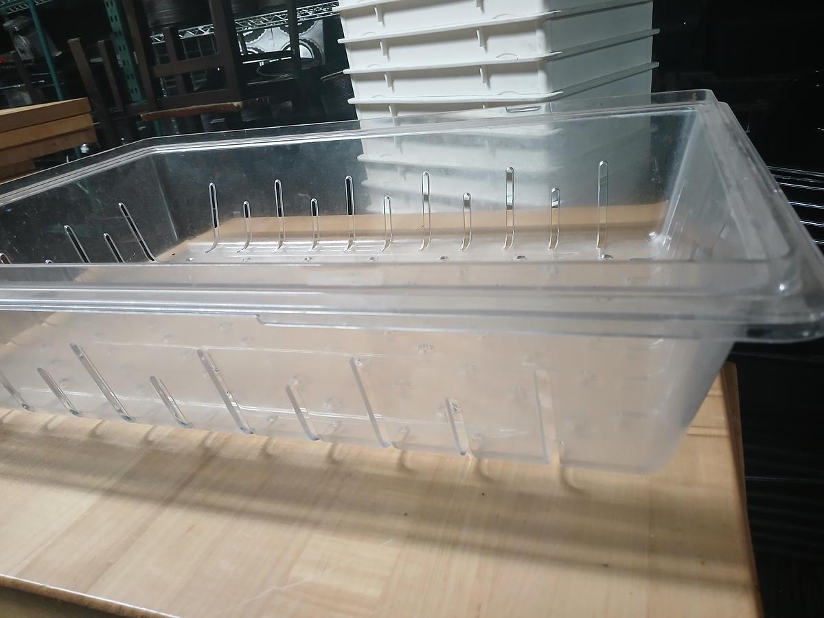 Used Clear strainer tray