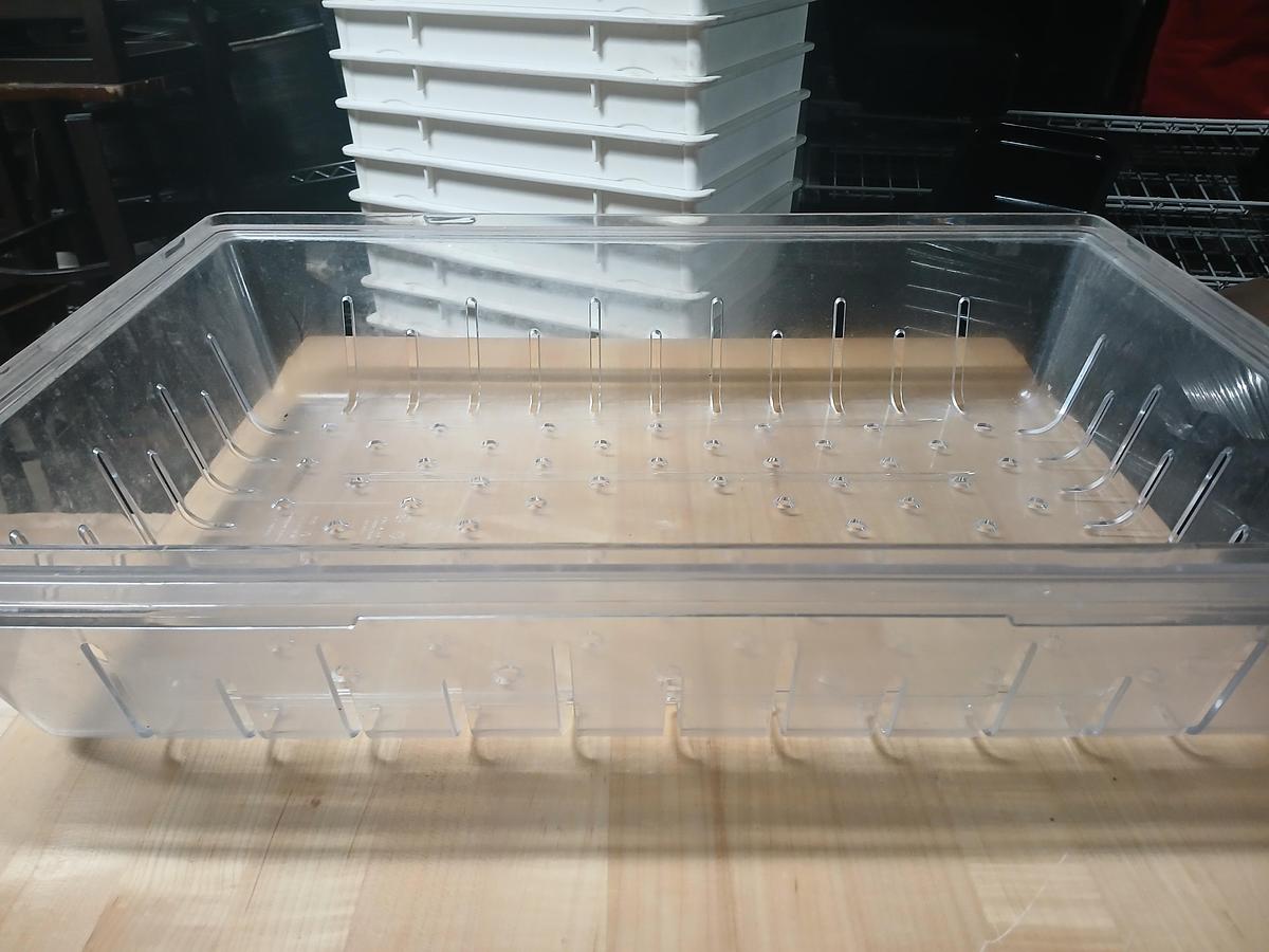 Used Clear strainer tray
