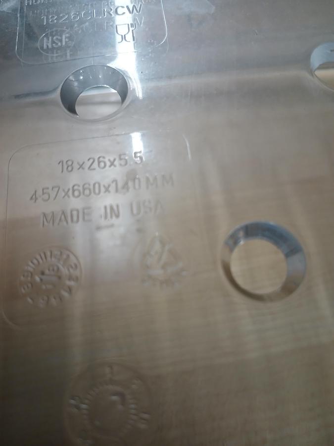 Used Clear strainer tray