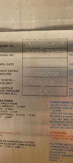 Used 1992 Baxter 30 PAN REVOLVING PAN OVEN