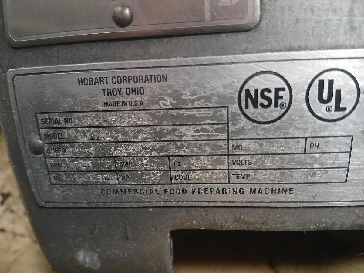 Like-new Hobart 262T Commercial Food Preparing Machine