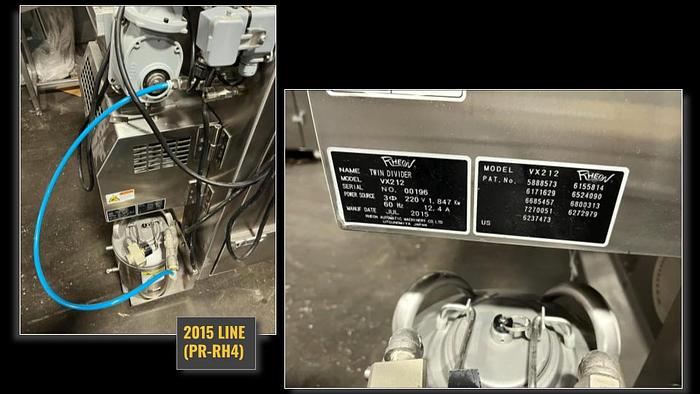 Used RHEON 2015 & 2017 DIVIDER/ROUNDER FORMING SYSTEM---USED only 75Hrs.