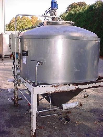 Used 550 GALLON CONE BOTTOM BREWERY TANK - S/S - JACKETED