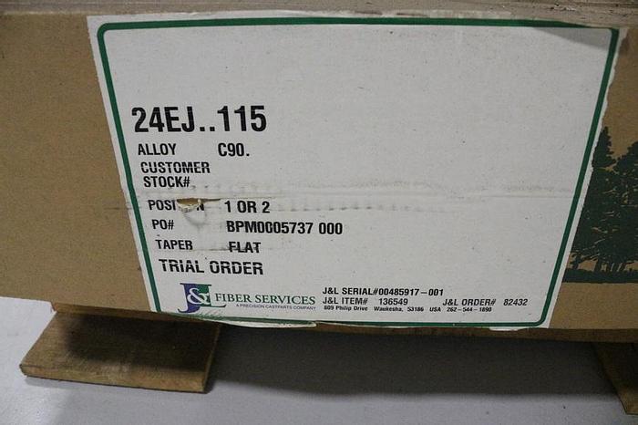 Unused Beloit DD4000 Refiner 24" Diameter Disc Plate Set #32360