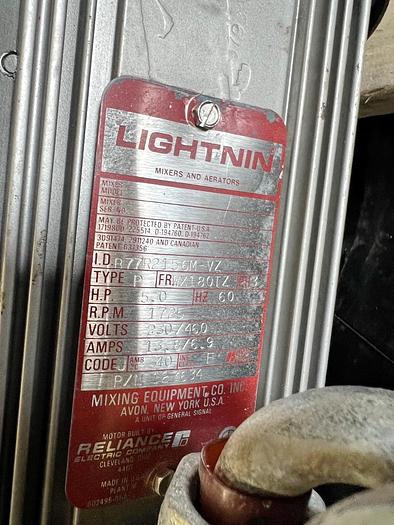 Used USED LIGHTNIN CLAMP-ON MIXER, 5 HP