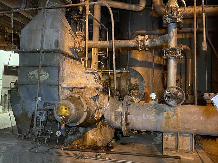 Used INGERSOLL-RAND 600 CLOVE ROTOR PUMP WITH 75 HP MOTOR