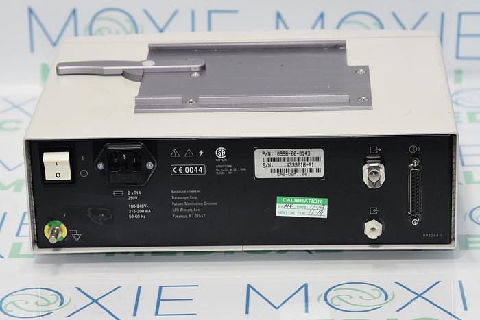 Used Mindray Datascope Gas Module II, Reference 0998-00-0143