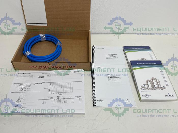 Emerson Micro Motion  CMF010M321NQBUEZZZ Mass Flow Sensor 1/2" Sanitary Fitting