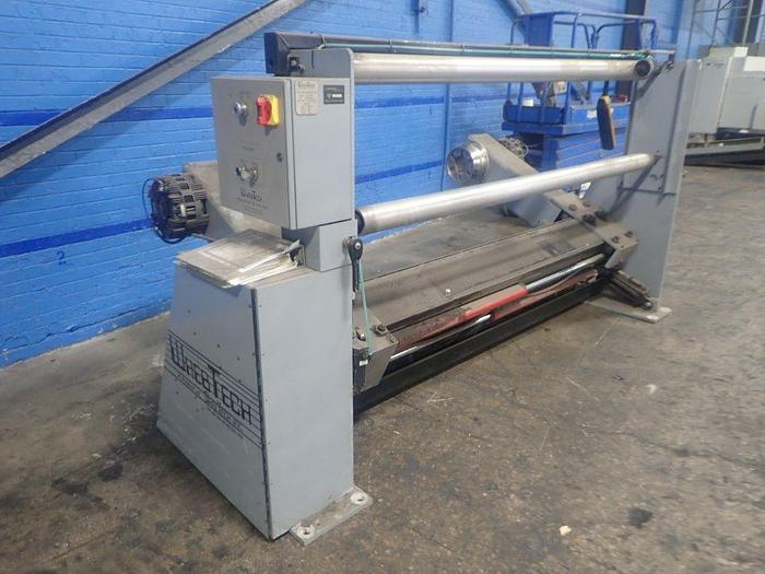 Used 60" WHEBTECH SHAFTLESS FLOOR PICK UP UNWIND STAND 60" DIAMETER CAPACITY