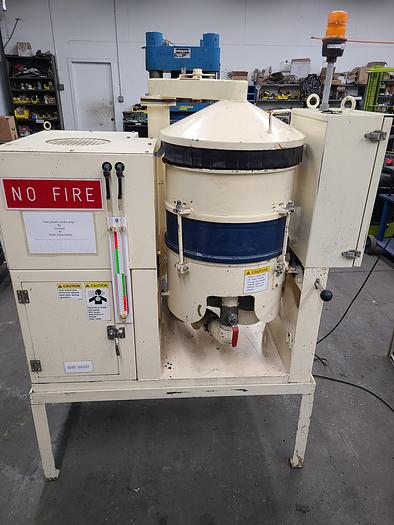 Used Sintobrator High Speed Disc Dry Finishing Machine Polish Deburr Metal Fast Watch Video!