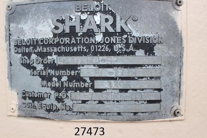 Used Beloit V350 Pulper Drive Beloit Shark V350,  From Model 3396 Pulper, 42" Rotor, And Extraction Chamber, 1" Holes On Extraction Plate #27473