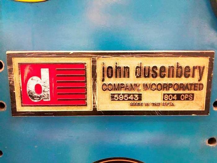 Used 141" DUSENBERY DUPLEX CENTER SURFACE SLITTER REWINDER