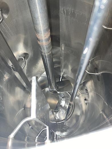 Used A & B Process Systems 50 gallon 304 stainless steel jacketed mix tank