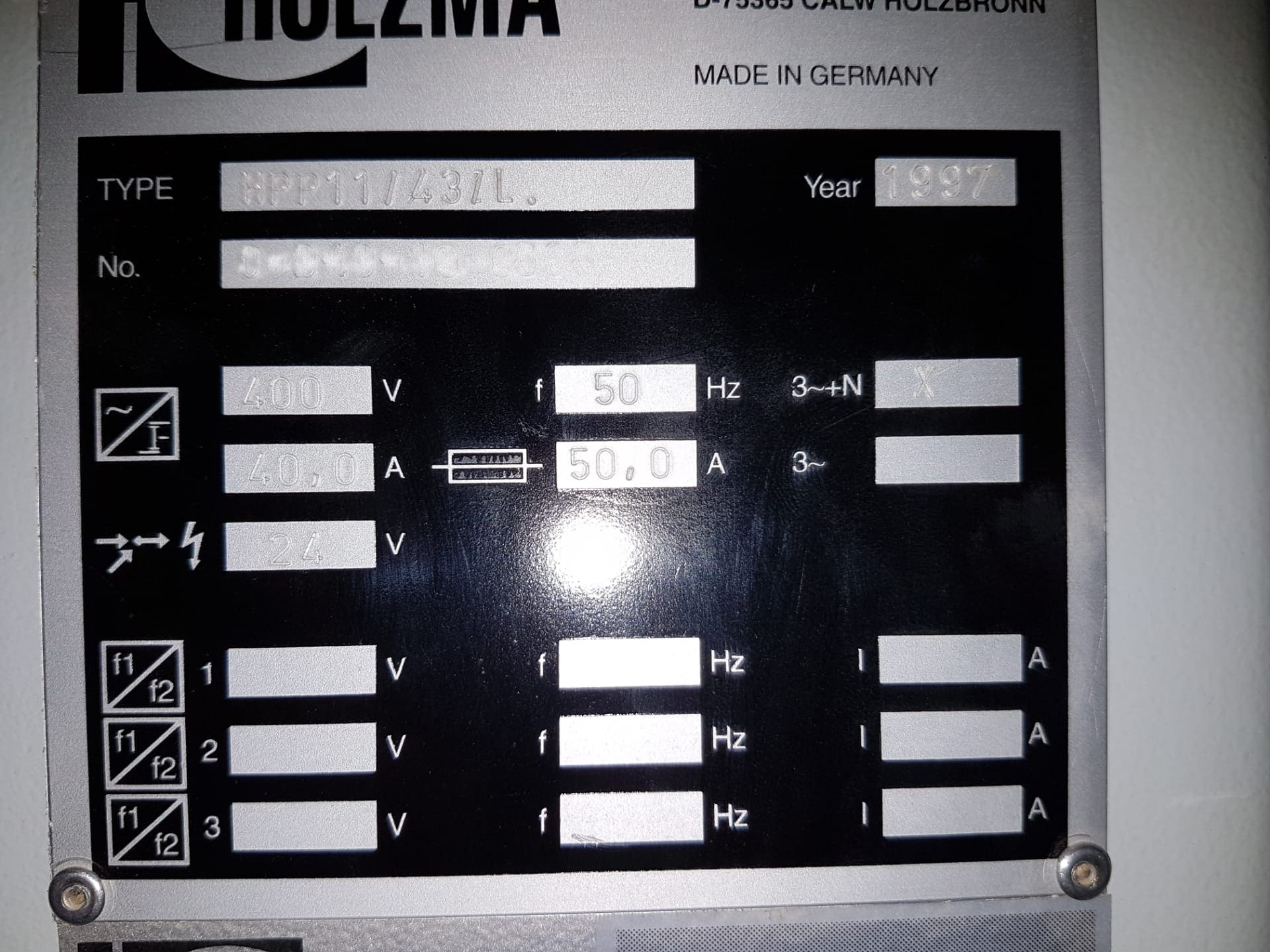 Used HOLZMA HPP 11/43/43 - 1997