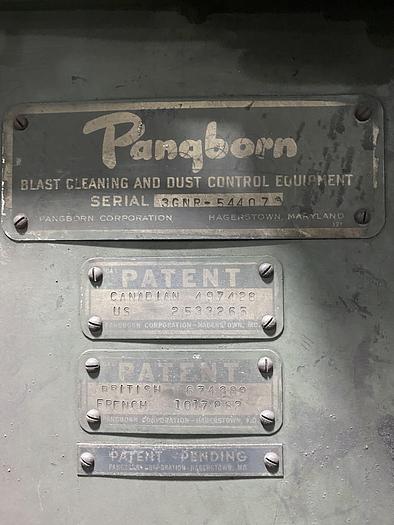 Used PANGBORN BLASTMASTER MACHINE