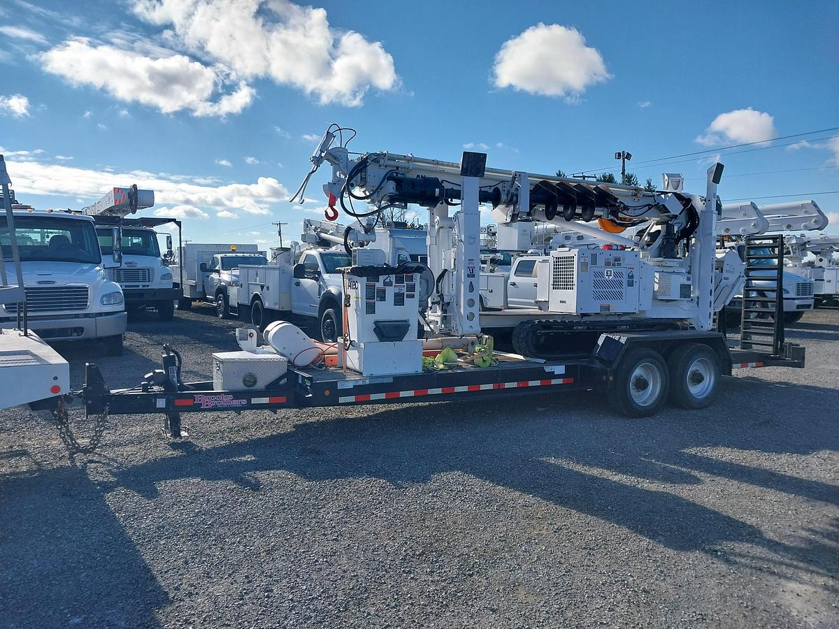 Used 2018 Altec DB41 Backyard Digger Derrick 2017 Brooks Brothers Trailer