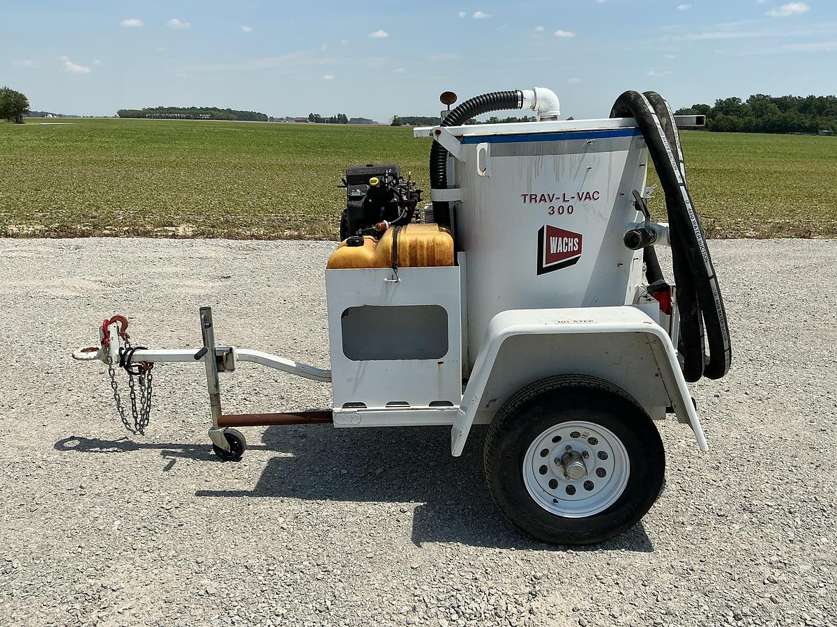 Used 2007 Wachs Trav-L-Vac 300 Portable Vacuum Utility Trailer