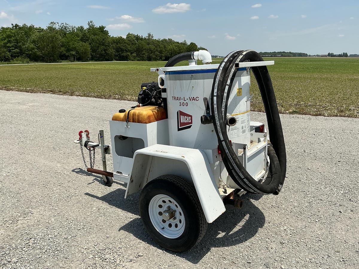 Used 2007 Wachs Trav-L-Vac 300 Portable Vacuum Utility Trailer