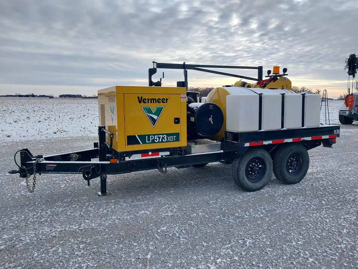 Used 2024 Vermeer LP573 XDT Vac Trailer - NEW WANDS & SUCTION HOSE