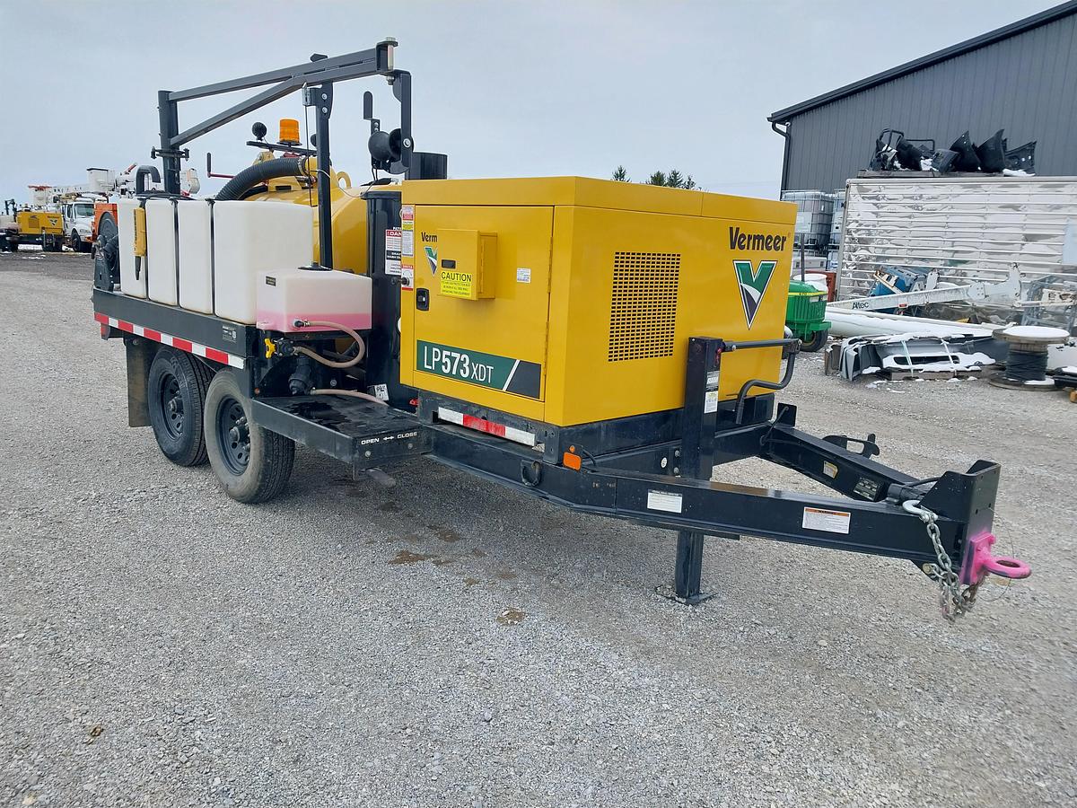 Used 2024 Vermeer LP573 XDT Vac Trailer - NEW SUCTION HOSE