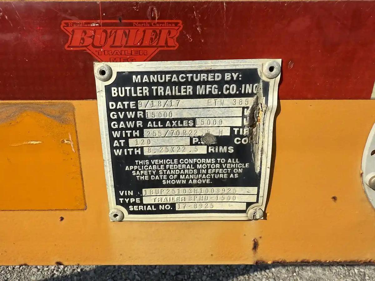 Used 2017 Butler BPHD-1500