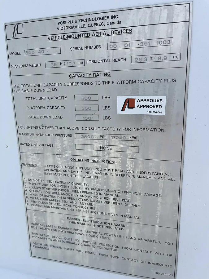 Used 2000 Posi-Plus 800