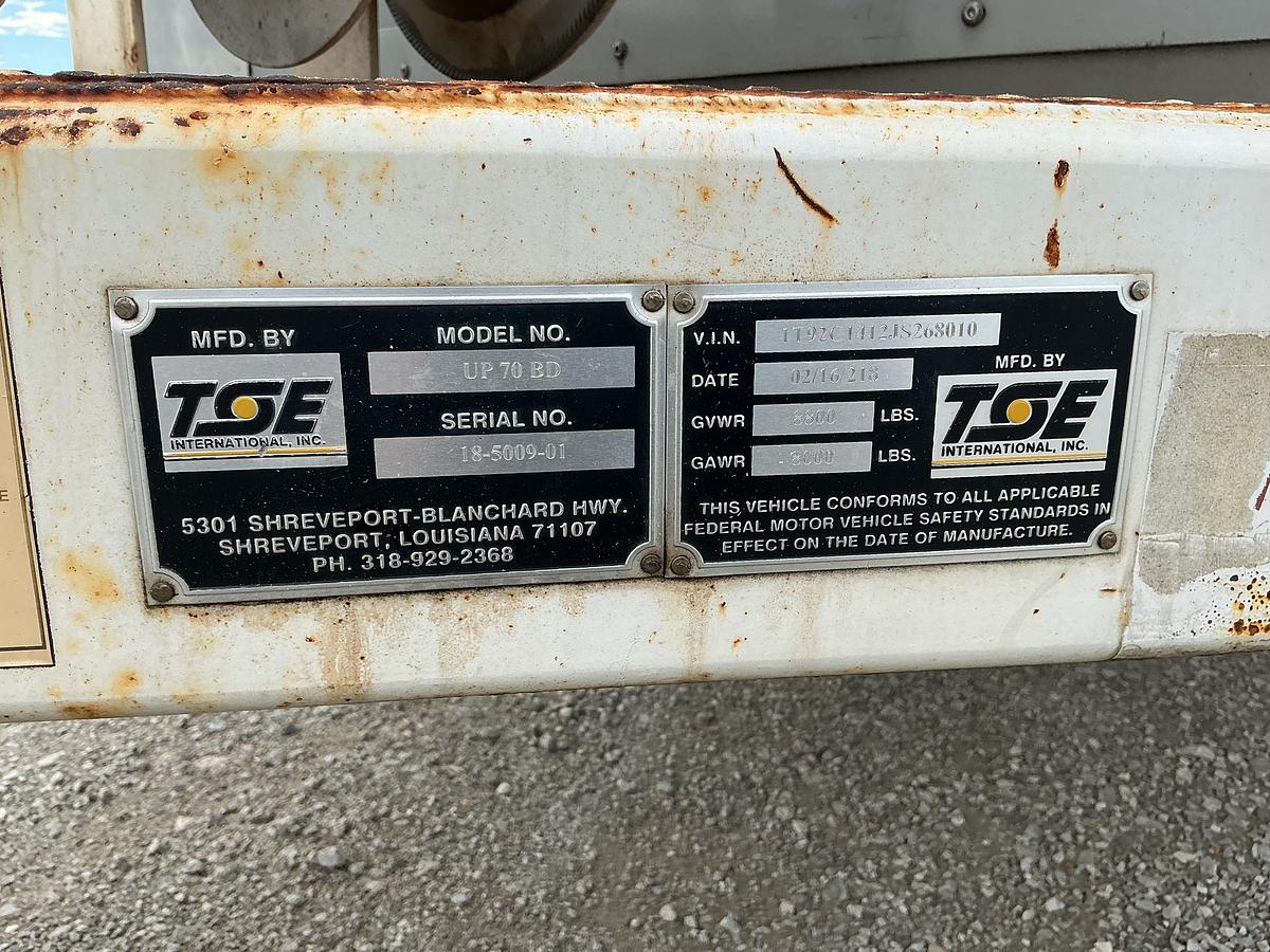 Used 2018 TSE UP70B Underground Cable Puller Utility Trailer