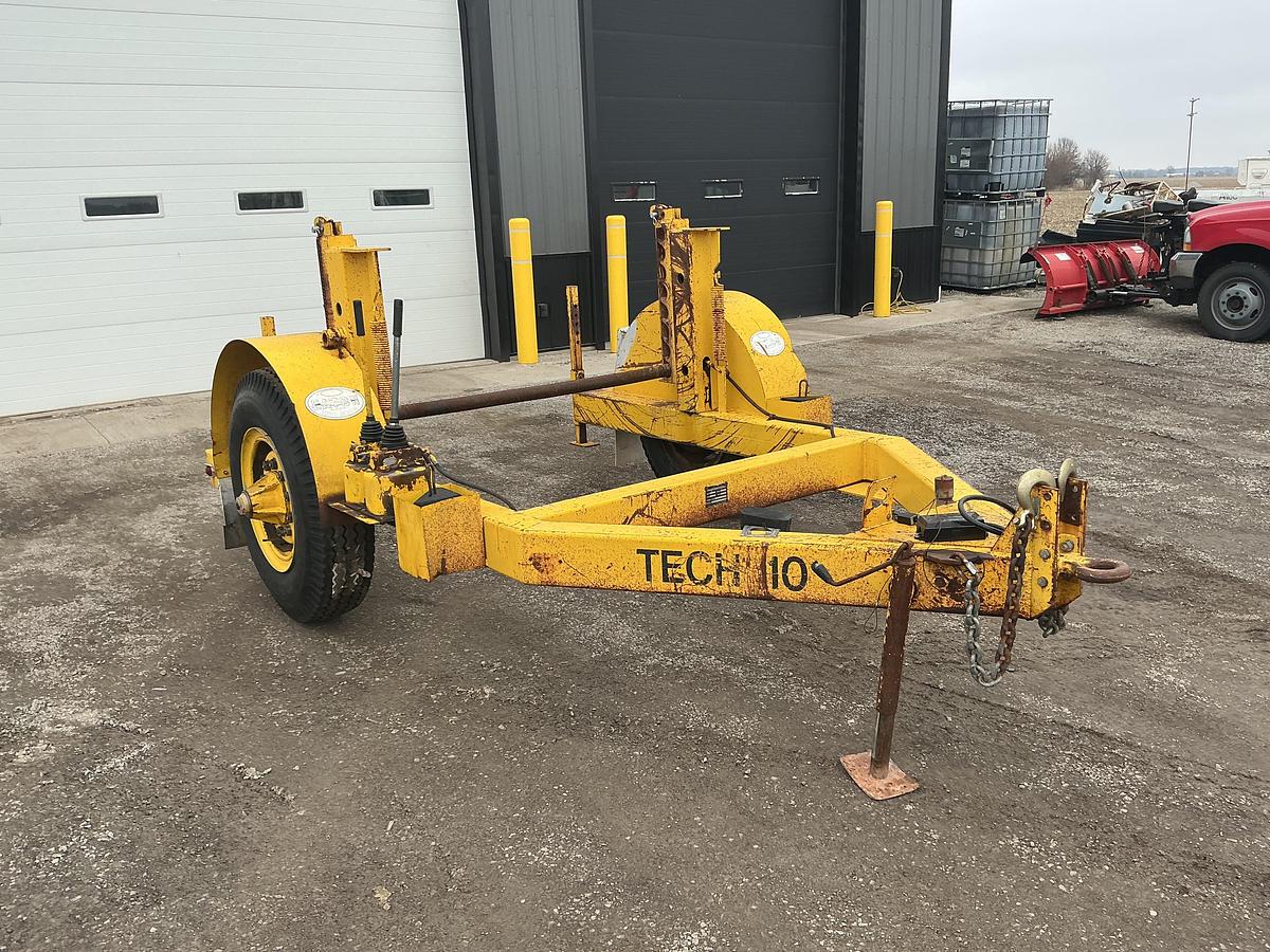 Used 1991 Truco Tech 10 Hydraulic Reel Trailer