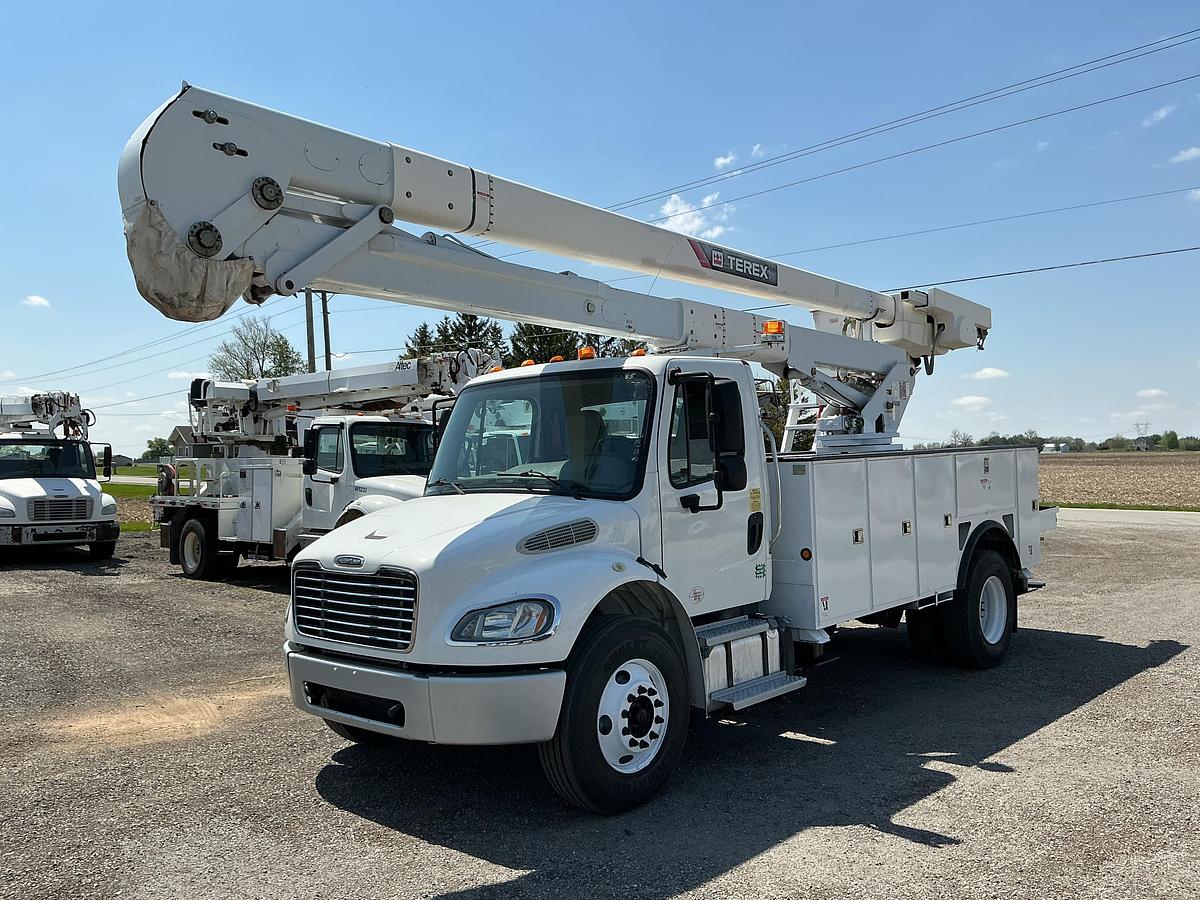 Used 2017 Freightliner M2 106 4x4 (Converted to 4x2) Terex HiRanger 5TC-55-MH Bucket Truck