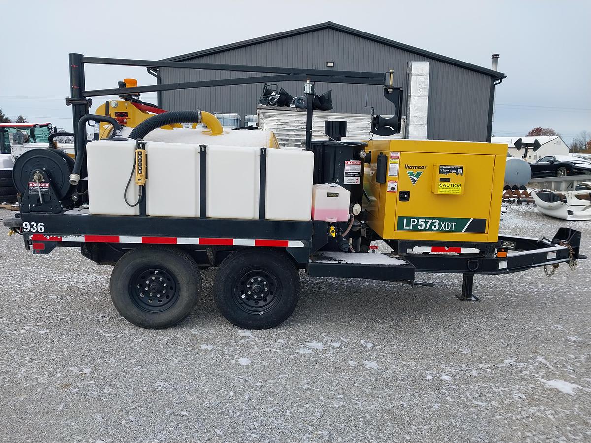 Used 2024 Vermeer LP573 XDT Vac Trailer - NEW WANDS & SUCTION HOSE