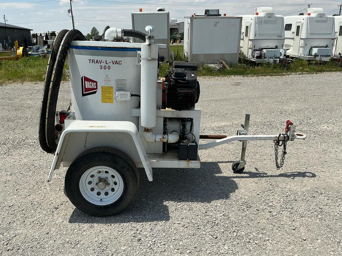 Used 2007 Wachs Trav-L-Vac 300 Portable Vacuum Utility Trailer