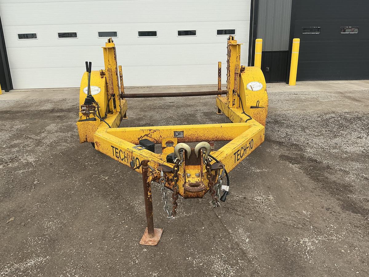 Used 1991 Truco Tech 10 Hydraulic Reel Trailer