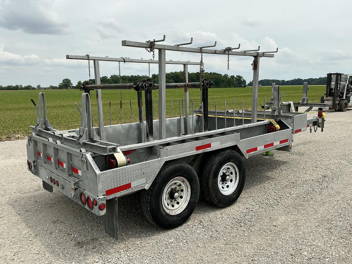 Used 2014 Brooks Brothers PT122-7KE Extendable Pole Trailer