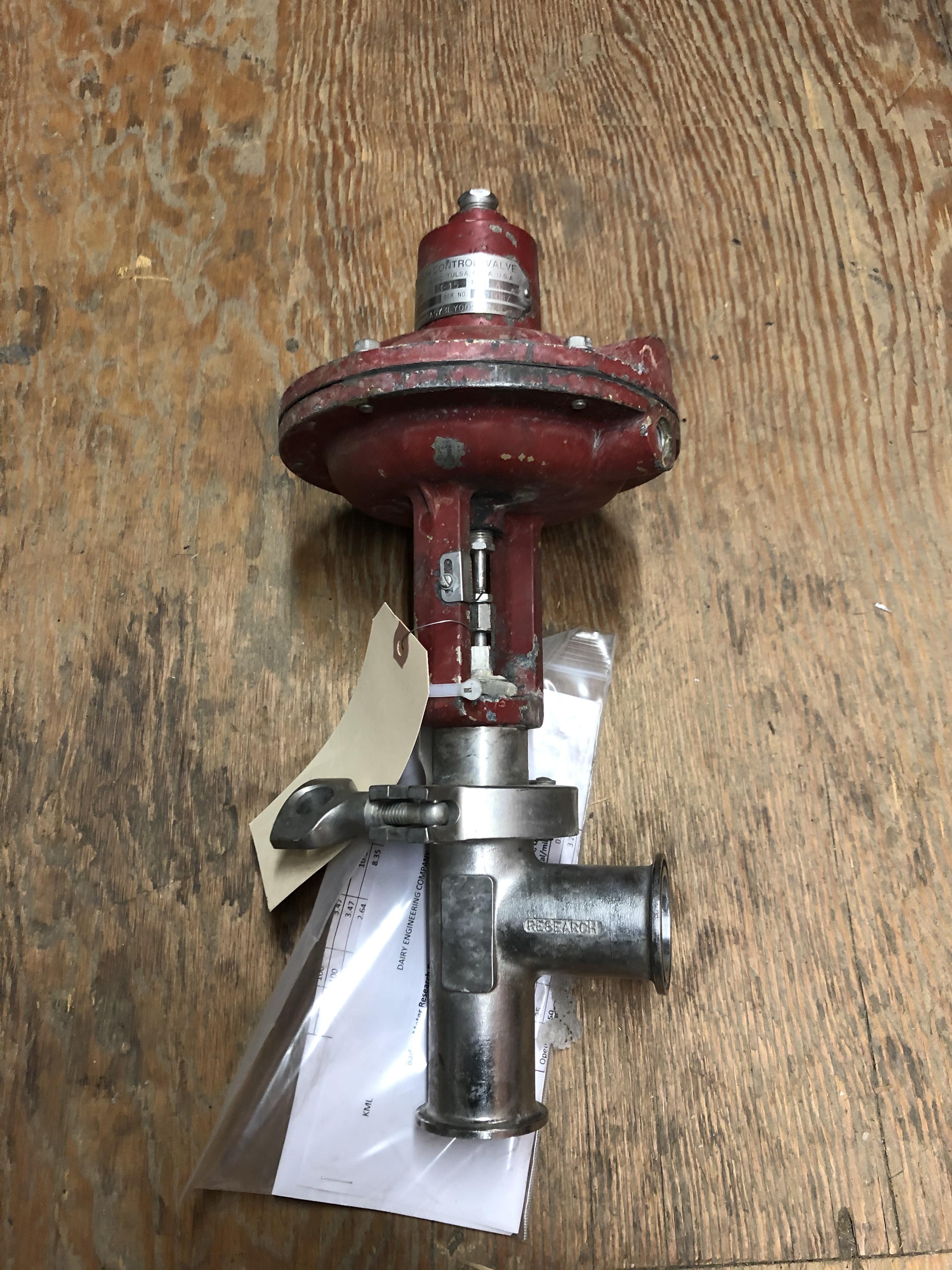 Used Badger Pneumatic Throttling Valve for Sale at Dairy Engineerin...