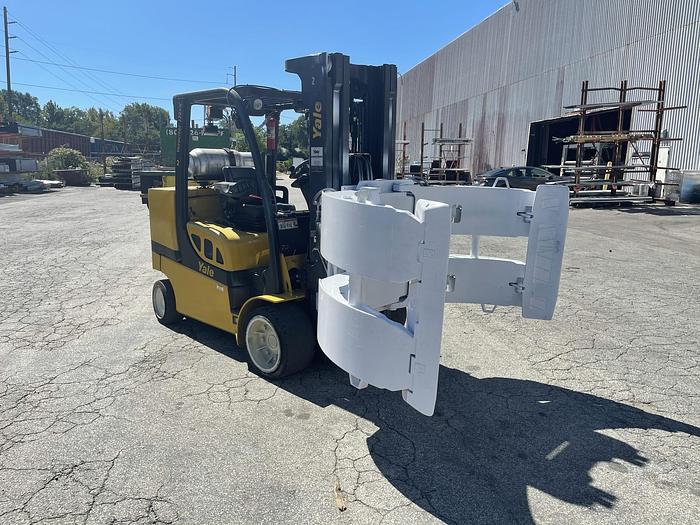 Used 12,000 POUND YALE ROLL CLAMP TRUCK W/ 72" CASCADE CLAMP