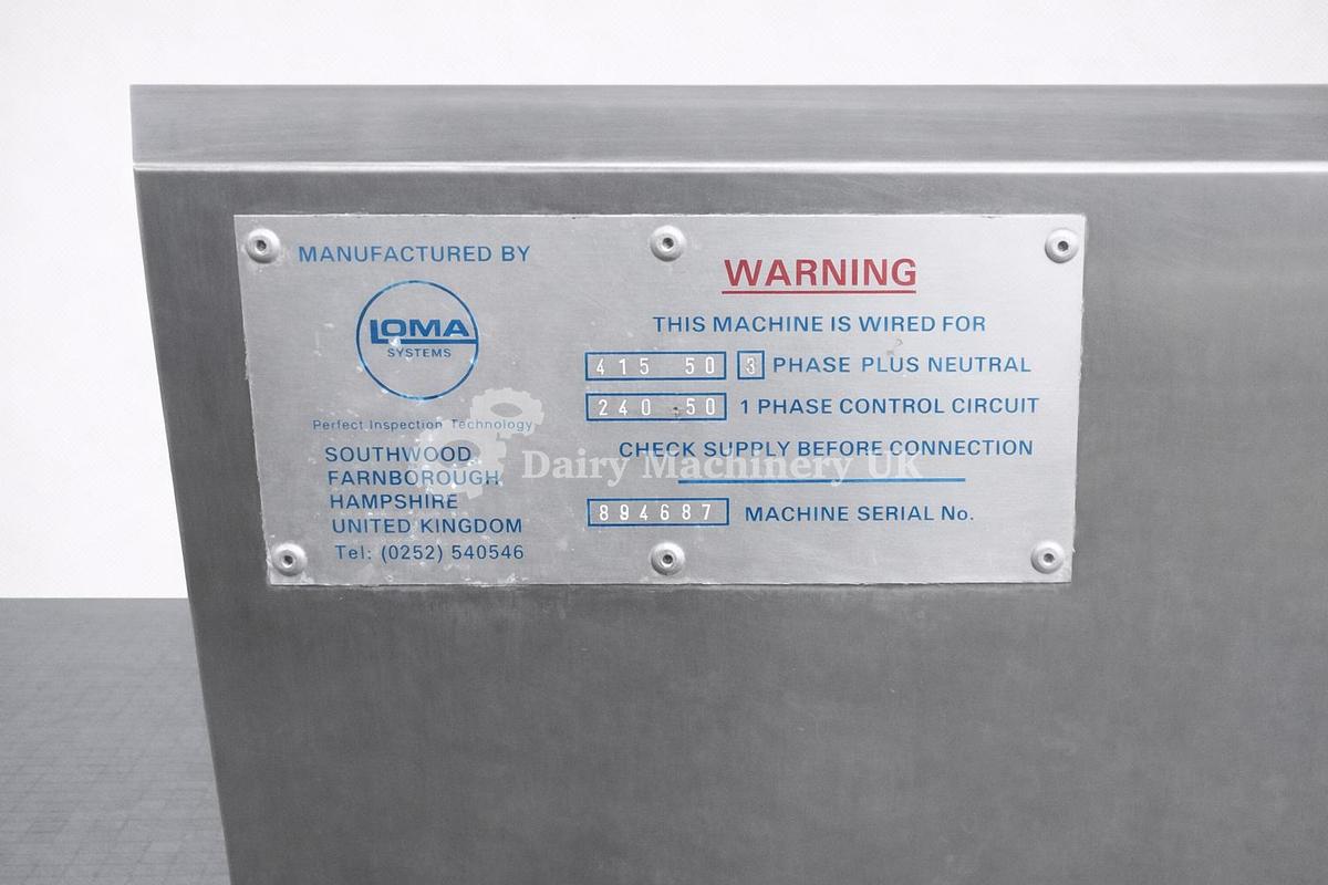 Metal Detector IQ 2 Loma previously used for Butter blocks 20 kg 