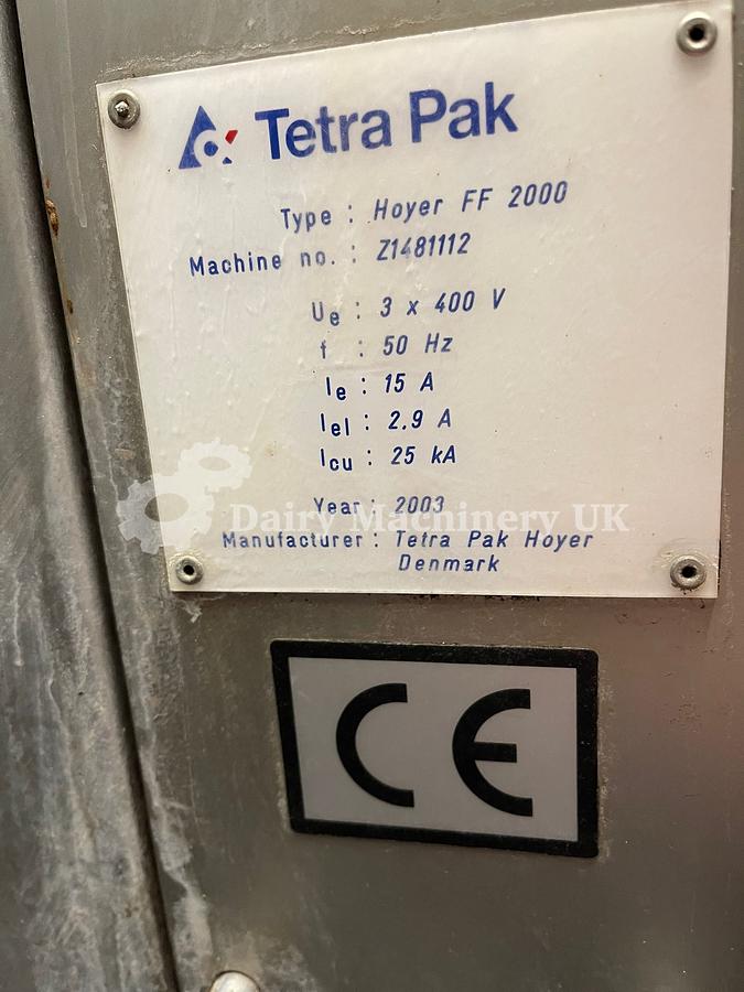 Used Tetra Pak Hoyer FF 2000 Fruit Feeder