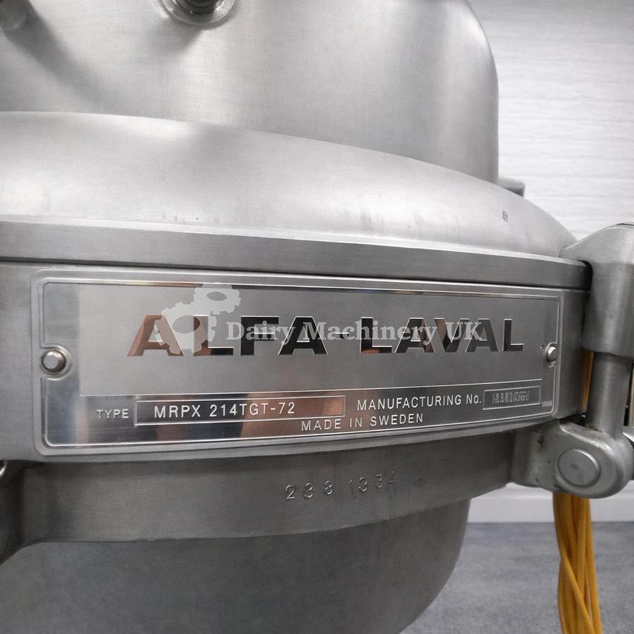 Used Alfa Laval MRPX214 TGV-74 Cream Separator