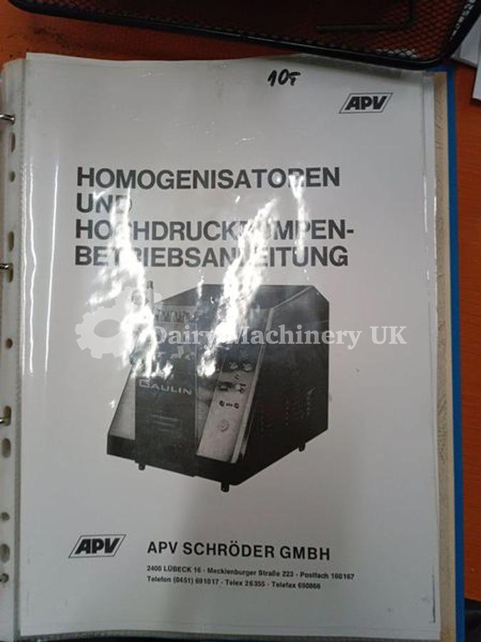 Used APV SCHRODER GMBH MC 18-2,5TPS