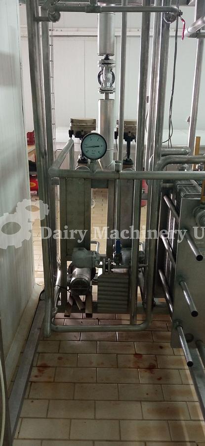 Used Milk Pasteurisation Set With Seital Separator 2000-3000 L/h