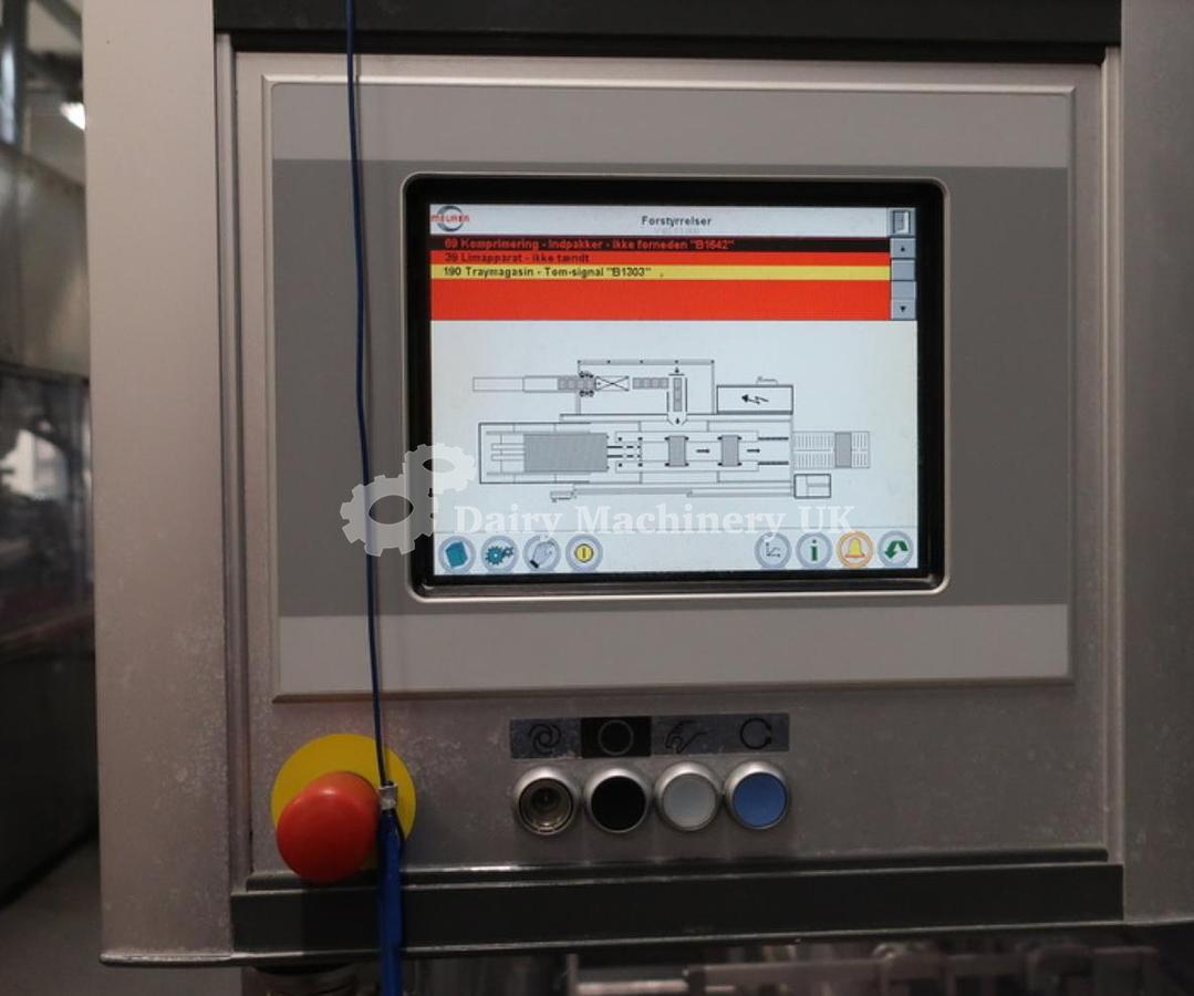 Used ELOPAK PURE PAK GABLE TOP FILLER WITH WRAP AROUND CARDBOARD PACKER