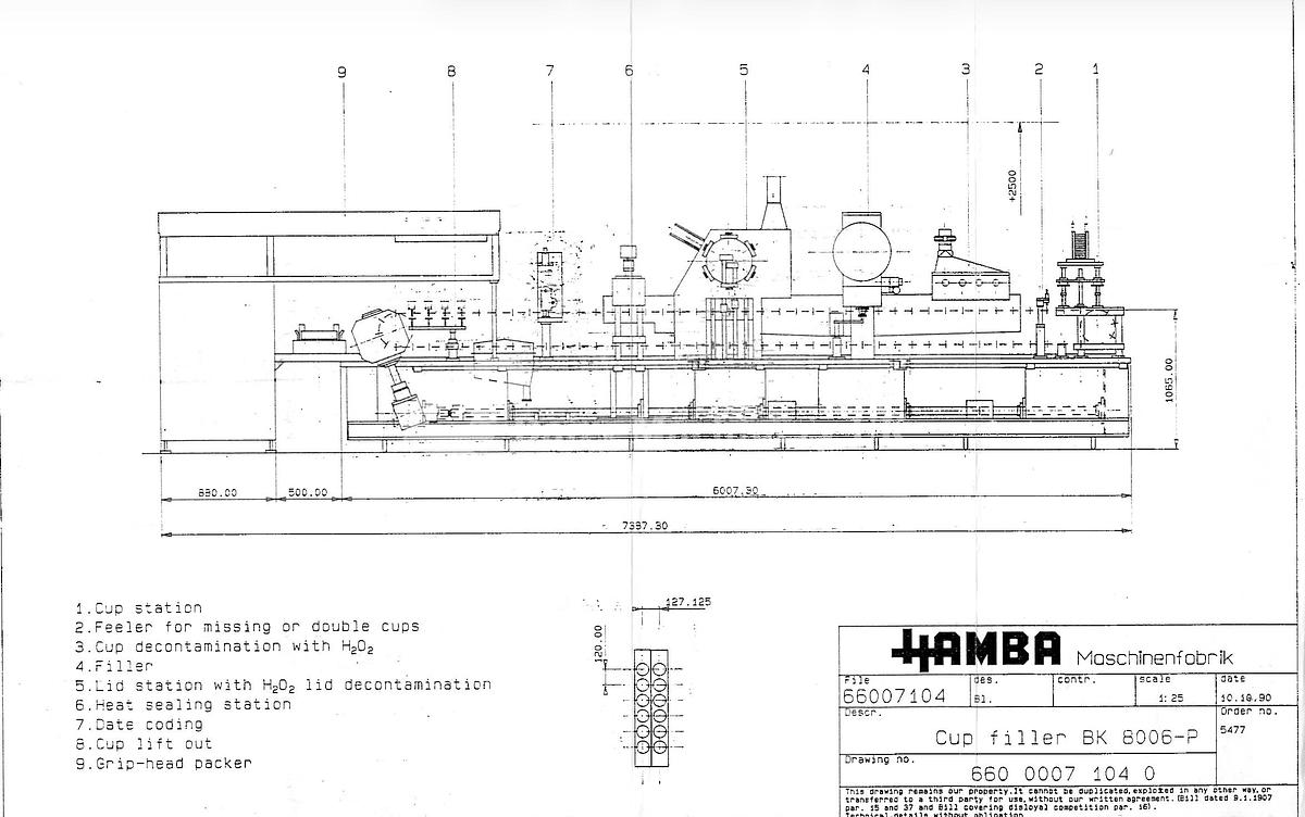 Used HAMBA Cup Filler Ultra Clean BK 8006-P