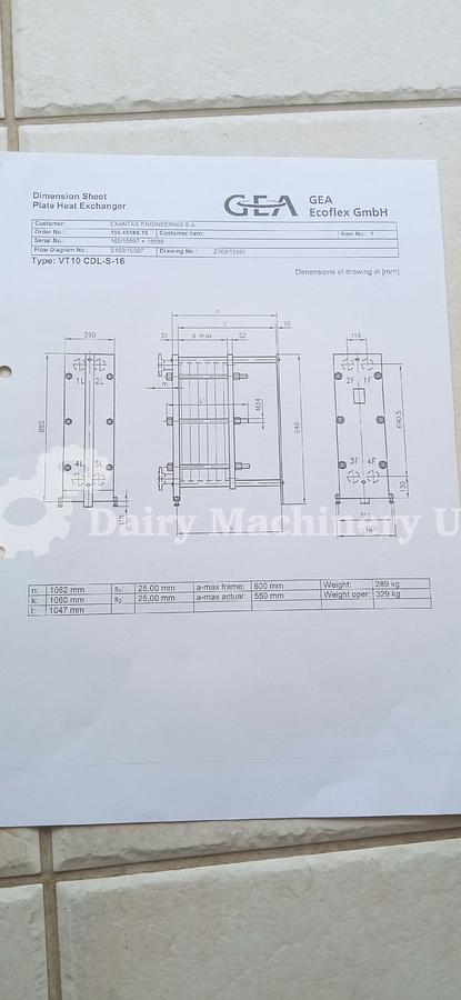 Used Milk Pasteurisation Set With Seital Separator 2000-3000 L/h