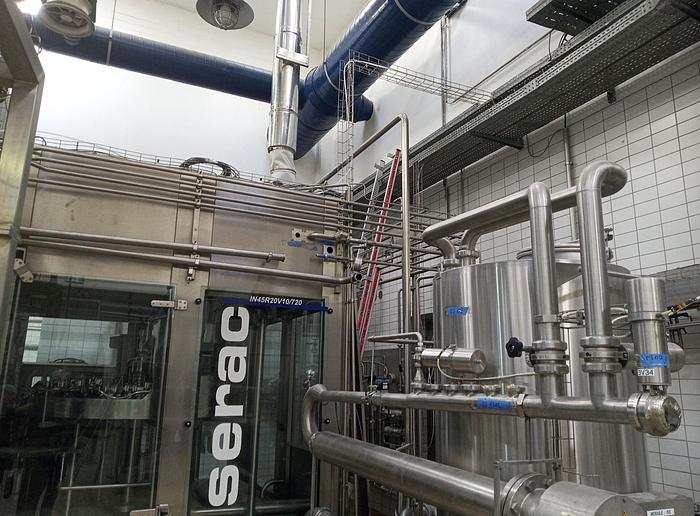 Used SIDEL SBO6/ Serac/ Krones / Mariani Complete line for Drinking Yoghurt and Milk