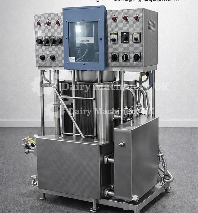 Used 1000 L/H Milk Processing Package ( Pasteuriser + Separator + Glass Bottle Filler )